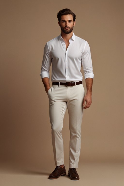 Coat, Relaxed Formal – White Benjima - Image 2