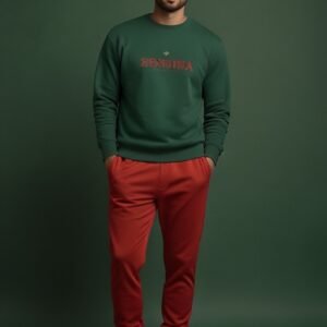Sweatshirt, Premium Fleece Crewneck – Red Green Benjima