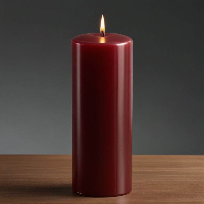 Radiant Red Pillar Candles