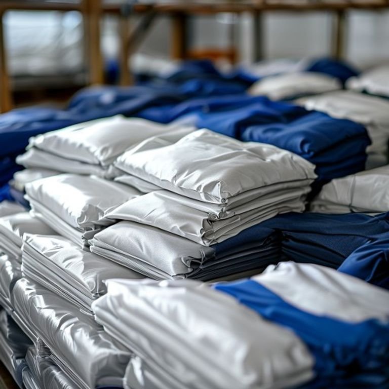 Polybagged custom soccer wear packed and ready for shipping.