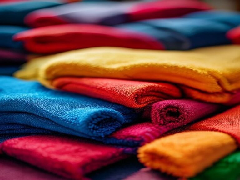 Stack of moisture wicking football jersey fabrics