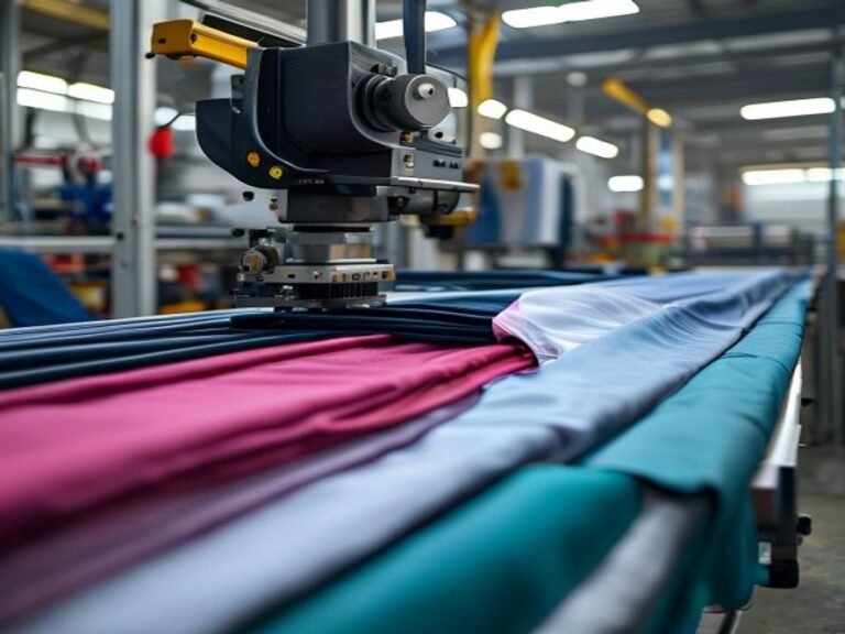 Industrial fabric cutting process for uniforms
