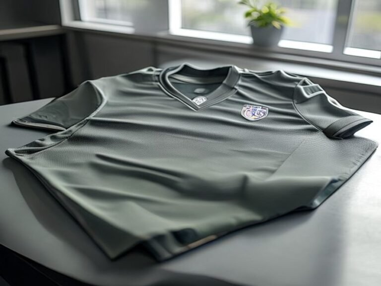 Sample football jersey for client approval