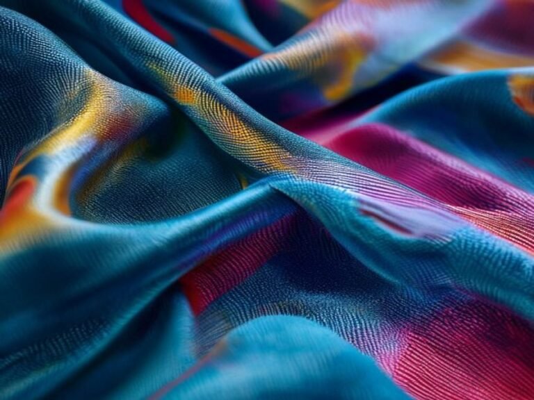 Sublimated polyester fabric close up