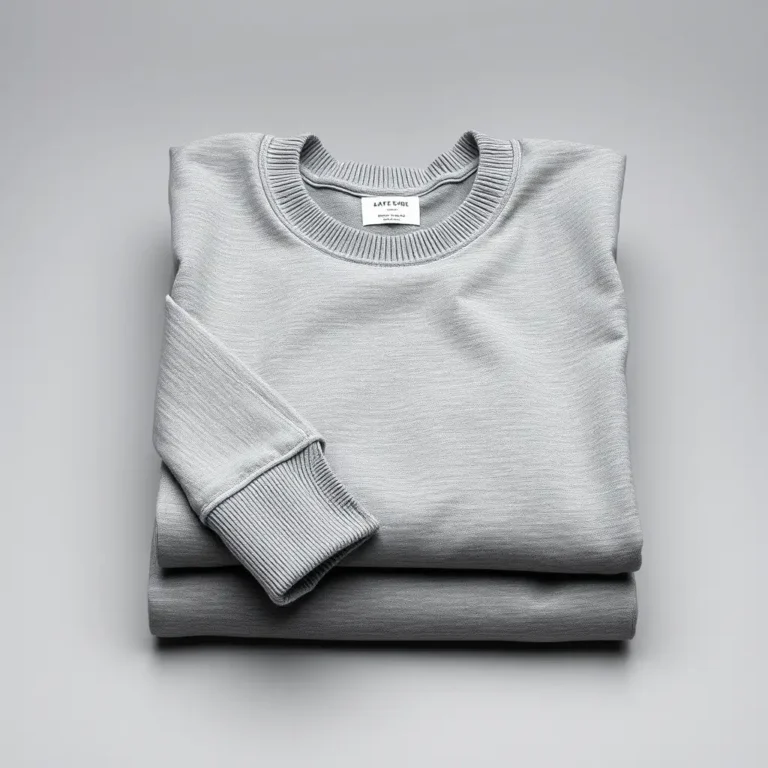 {color} brushed cotton fleece crew neck sweatshirt made by Benjima