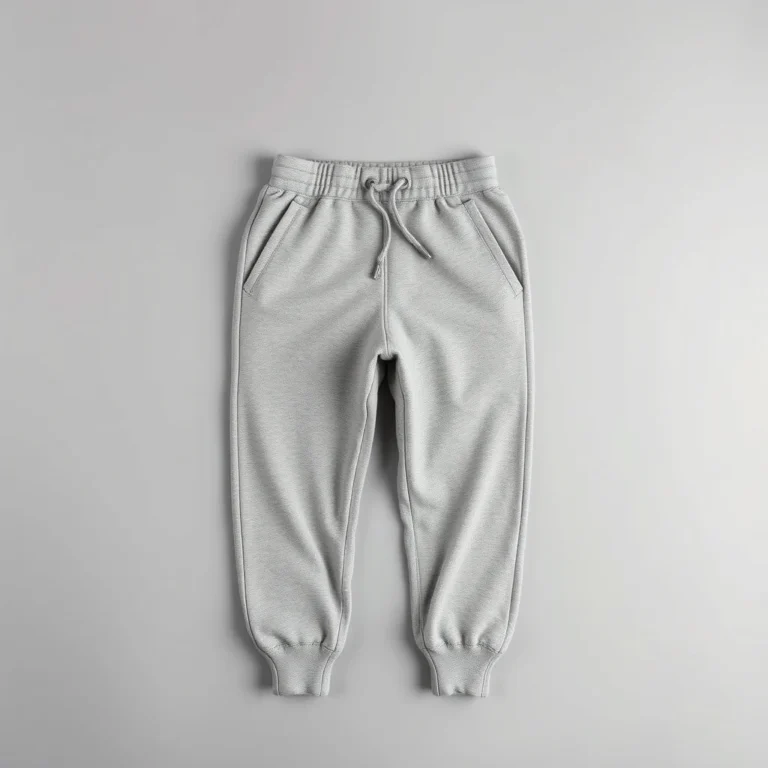 {color} brushed cotton fleece jogger bottoms made by Benjima