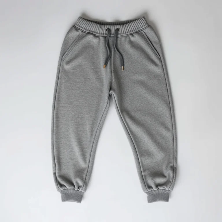 {color} brushed cotton fleece jogger bottoms made by Benjima