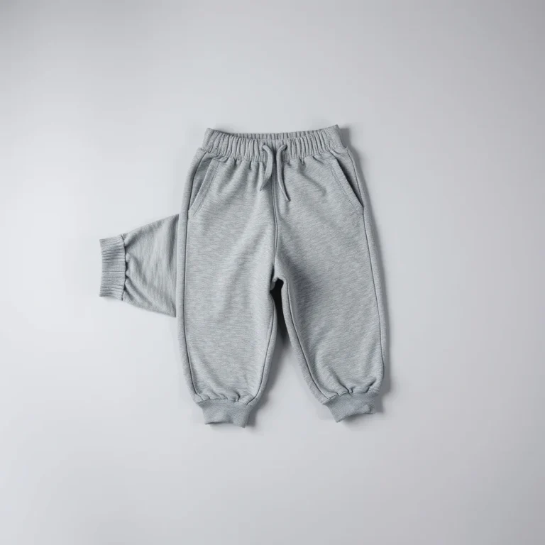 {color} brushed cotton fleece jogger bottoms made by Benjima