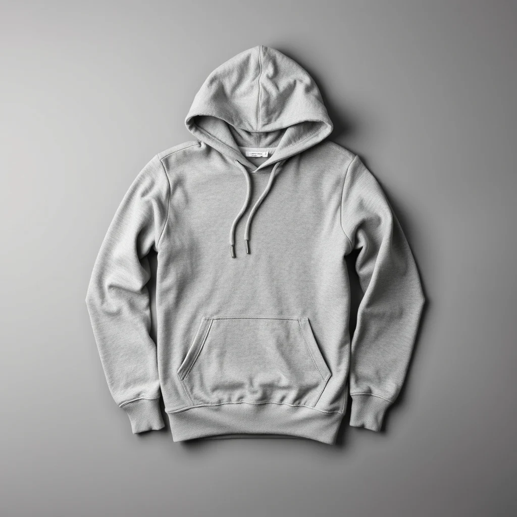 {color} brushed cotton fleece pullover hoodie made by Benjima