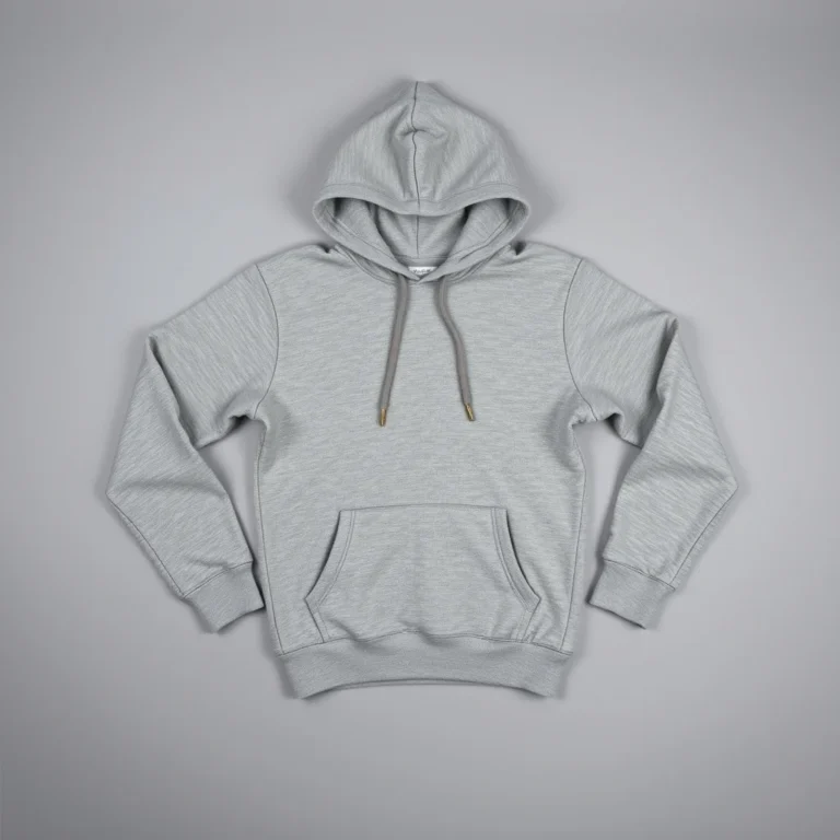 {color} brushed cotton fleece pullover hoodie made by Benjima