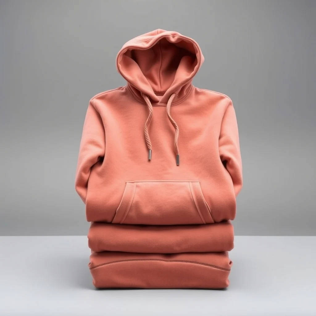 {color} brushed cotton fleece pullover hoodie made by Benjima