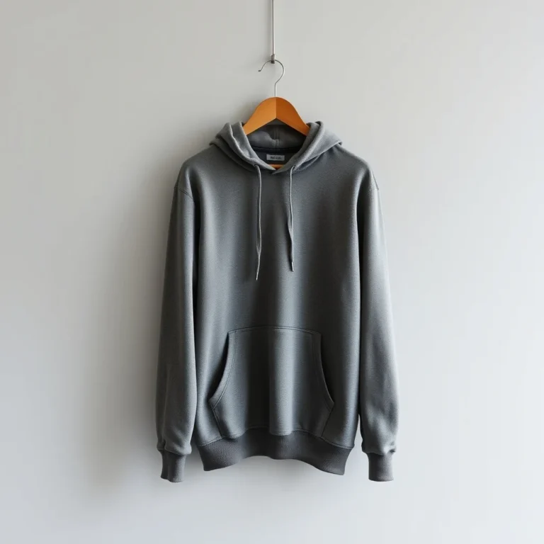 {color} brushed cotton fleece pullover hoodie made by Benjima