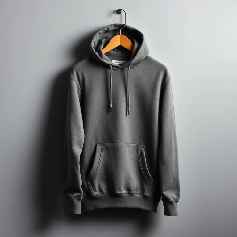 {color} brushed cotton fleece pullover hoodie made by Benjima