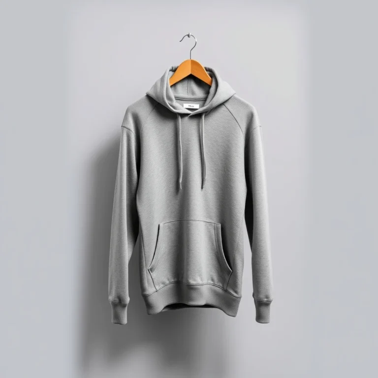 {color} brushed cotton fleece pullover hoodie made by Benjima