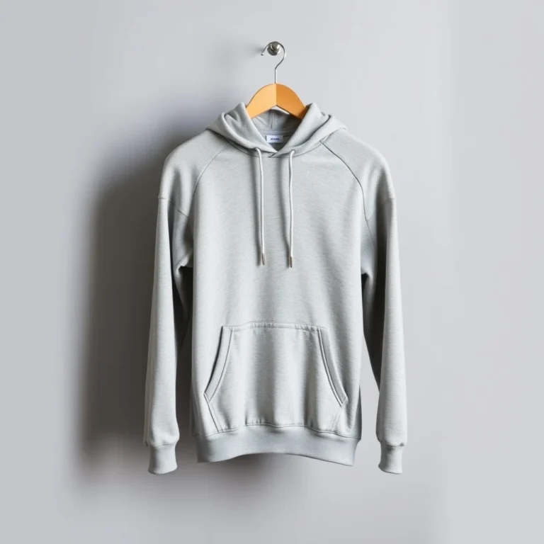 {color} brushed cotton fleece pullover hoodie made by Benjima