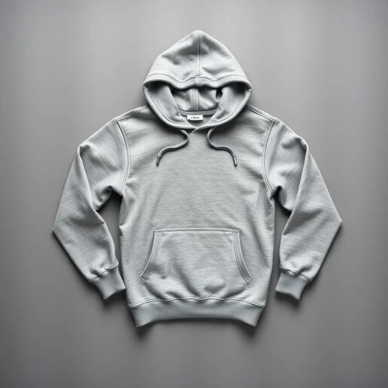 {color} brushed cotton fleece pullover hoodie made by Benjima