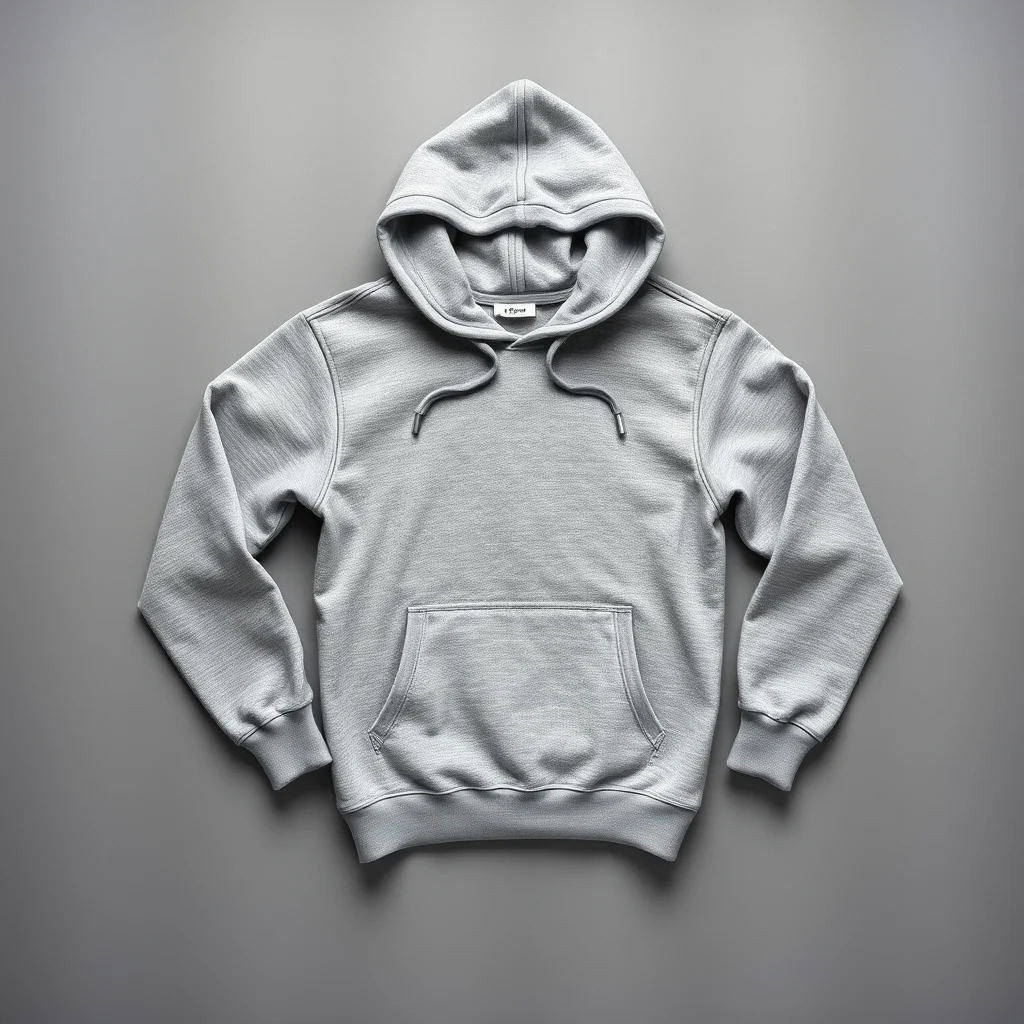 {color} brushed cotton fleece pullover hoodie made by Benjima