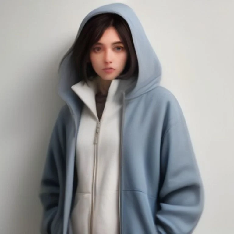 {color} brushed cotton fleece zip front jacket made by Benjima