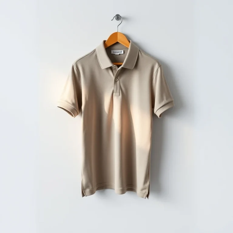 {color} cotton pique polo shirt made by Benjima