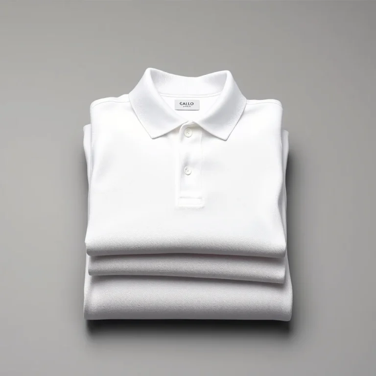 {color} cotton pique polo shirt made by Benjima