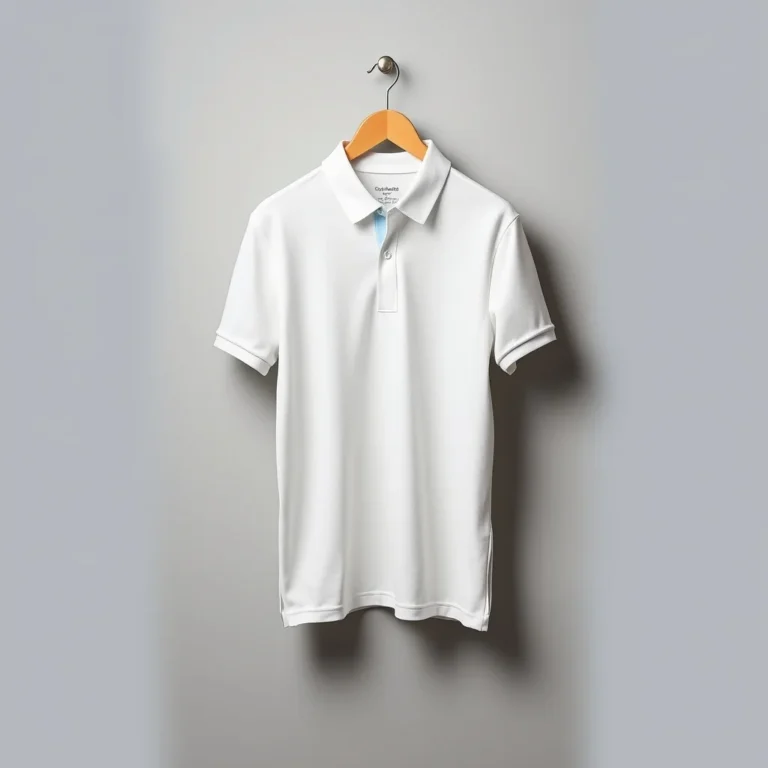 {color} cotton pique polo shirt made by Benjima