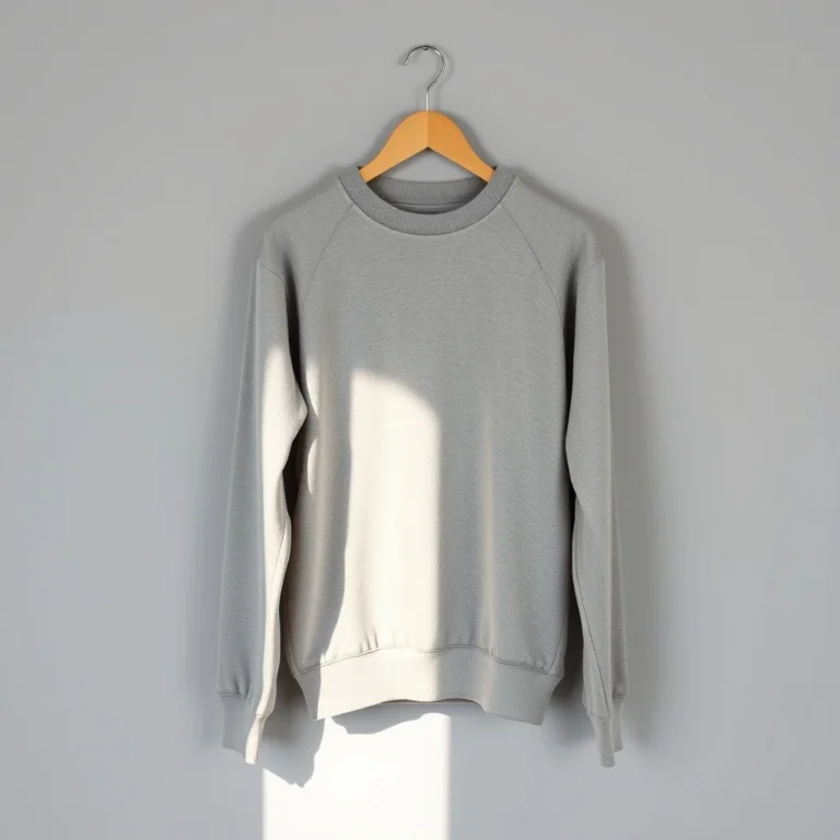 {color} french terry crew neck sweatshirt made by Benjima