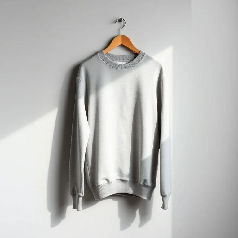 {color} french terry crew neck sweatshirt made by Benjima