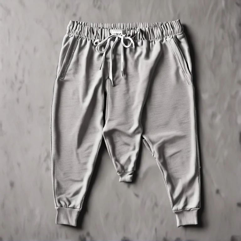 {color} french terry jogger bottoms made by Benjima