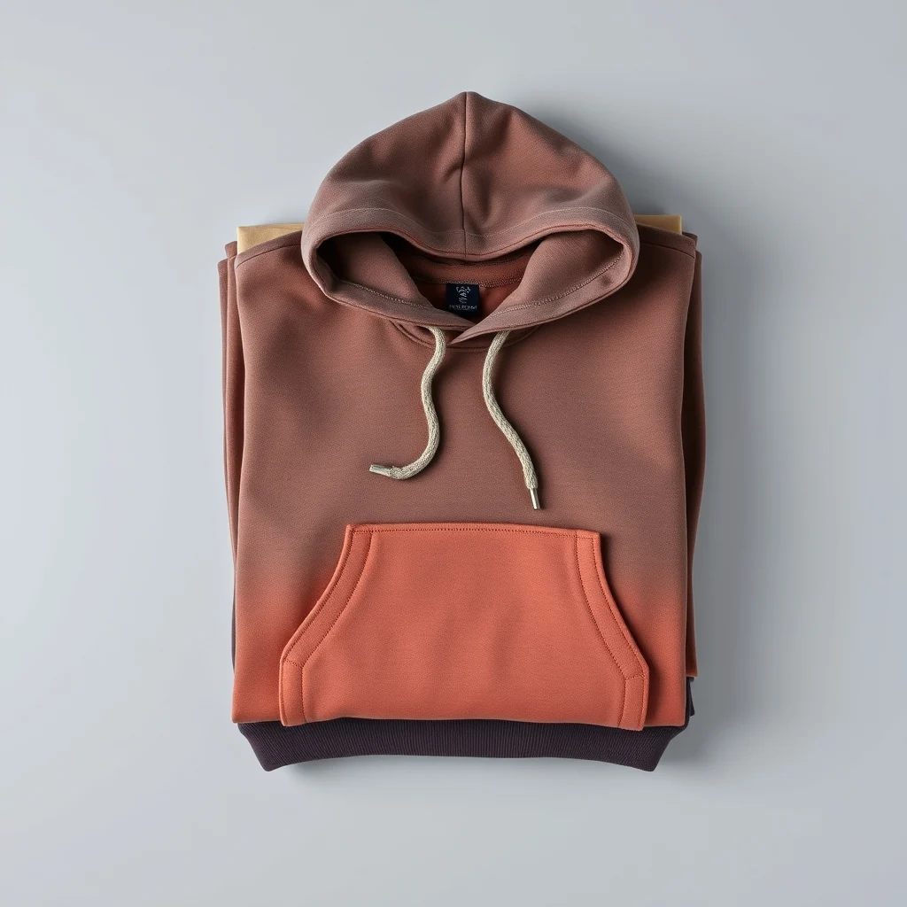 {color} french terry pullover hoodie made by Benjima