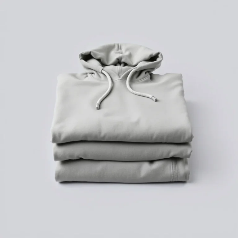{color} french terry pullover hoodie made by Benjima