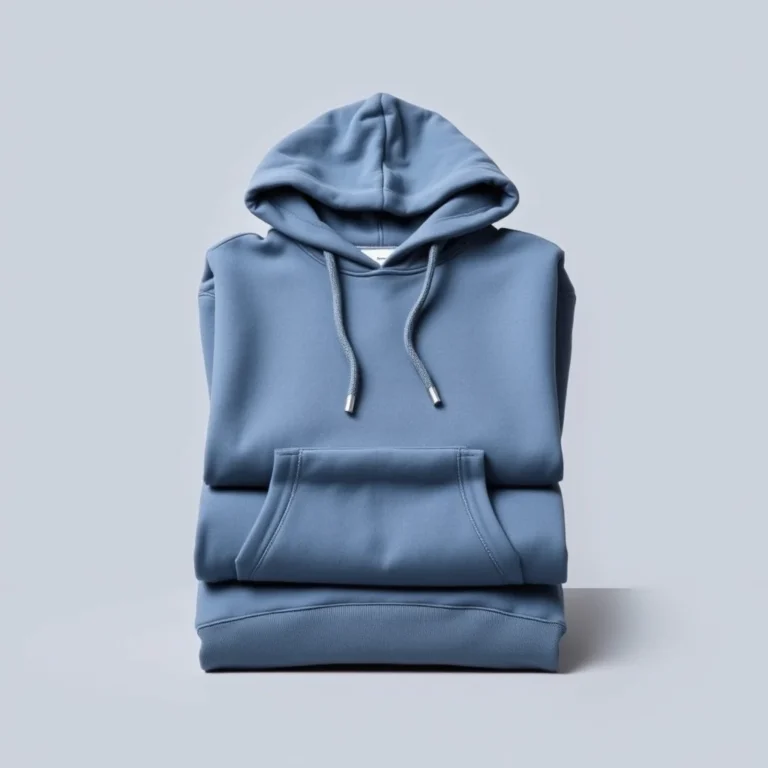 {color} french terry pullover hoodie made by Benjima