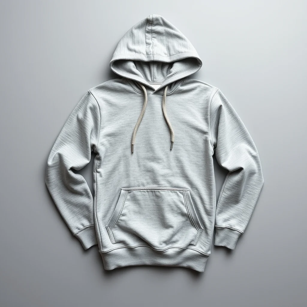 {color} french terry pullover hoodie made by Benjima