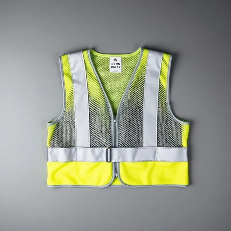 {color} moisture wicking polyester mesh high visibility safety vest made by Benjima