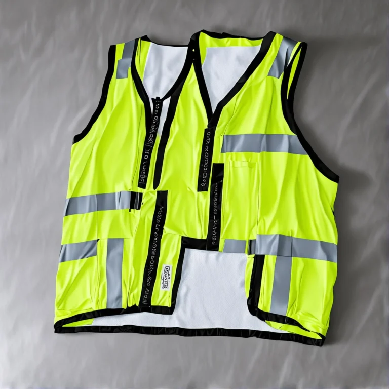 {color} moisture wicking polyester mesh high visibility safety vest made by Benjima