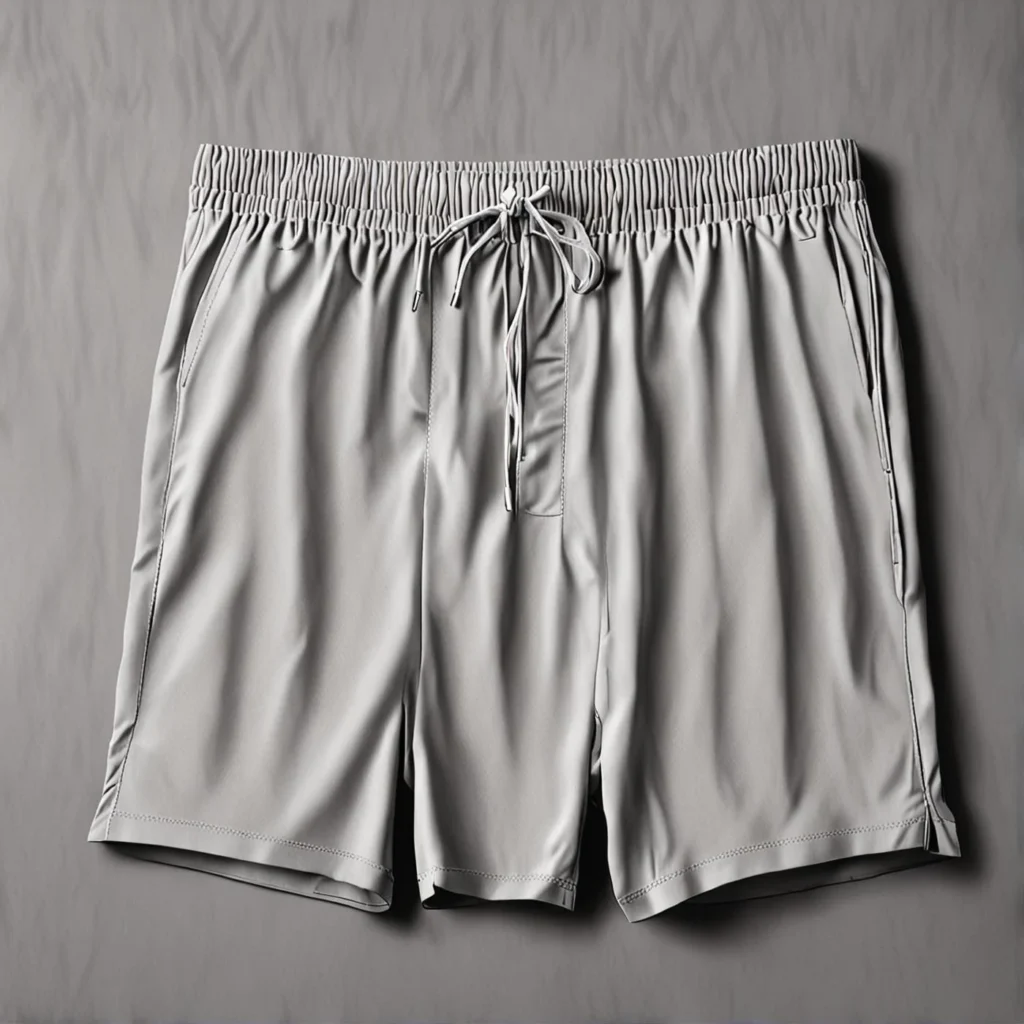 A pair of high-performance football training shorts laid flat.