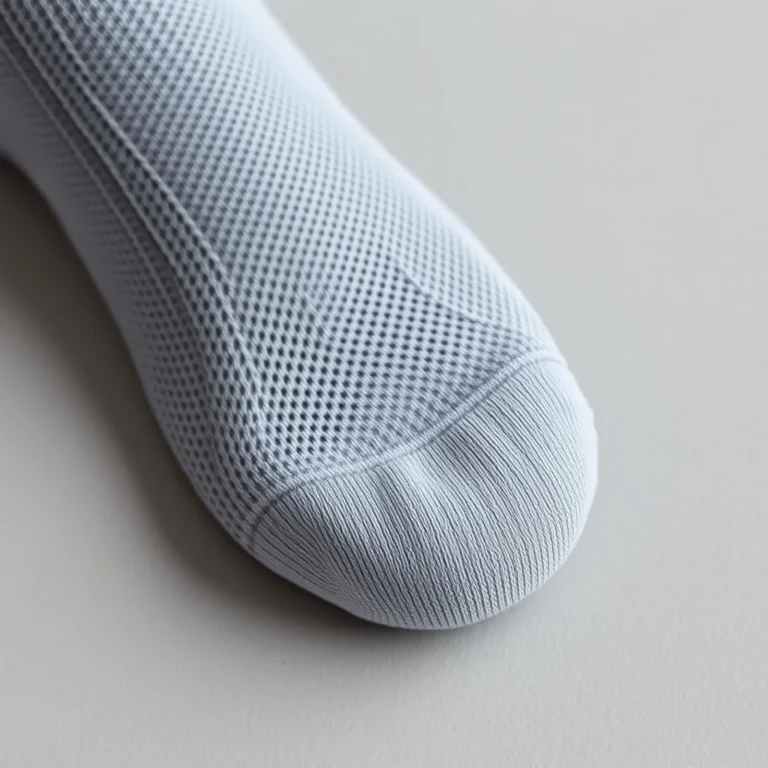 {color} moisture wicking polyester mesh socks made by Benjima