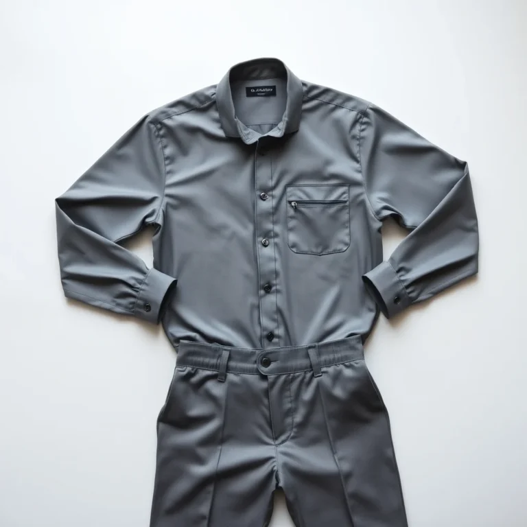 {color} moisture wicking polyester mesh two piece corporate uniform set made by Benjima