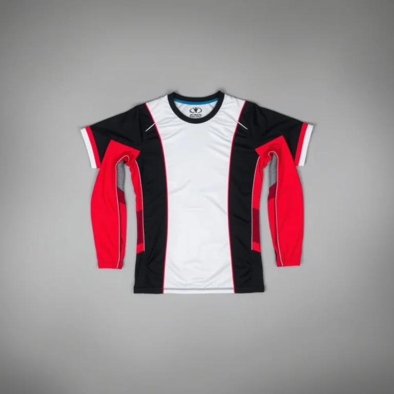 {color} nylon spandex four way stretch sports jersey made by Benjima