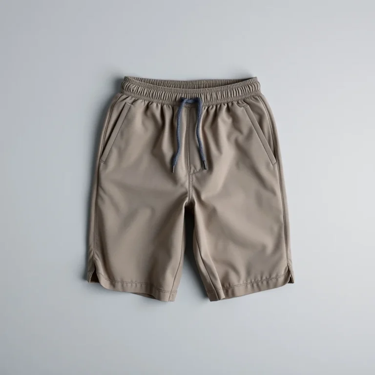 {color} premium fabric shorts made by Benjima