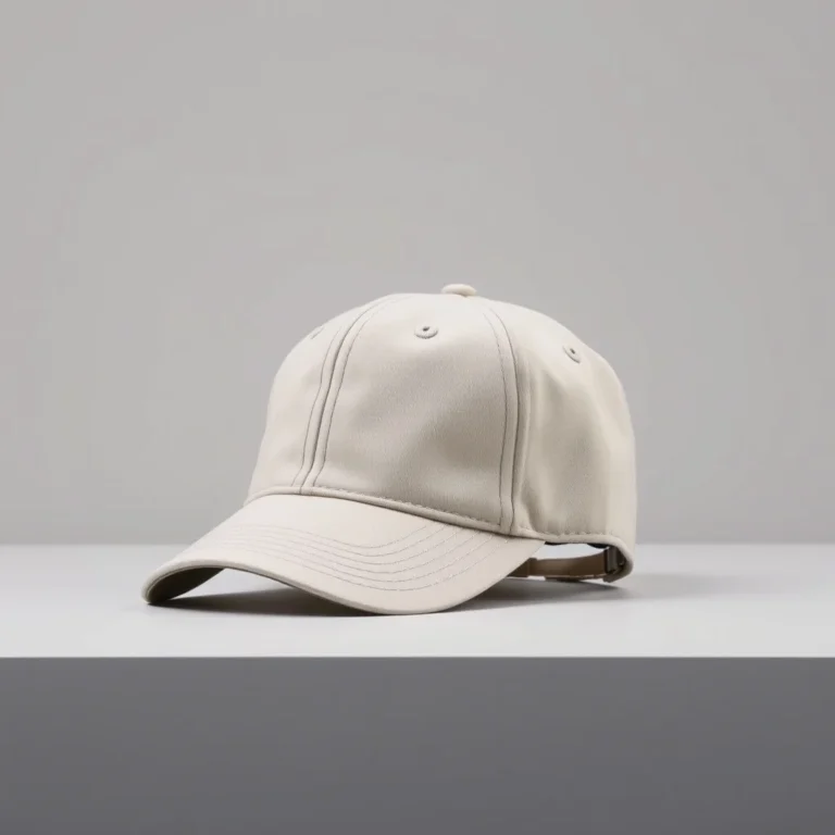 {color} premium fabric six panel cap made by Benjima