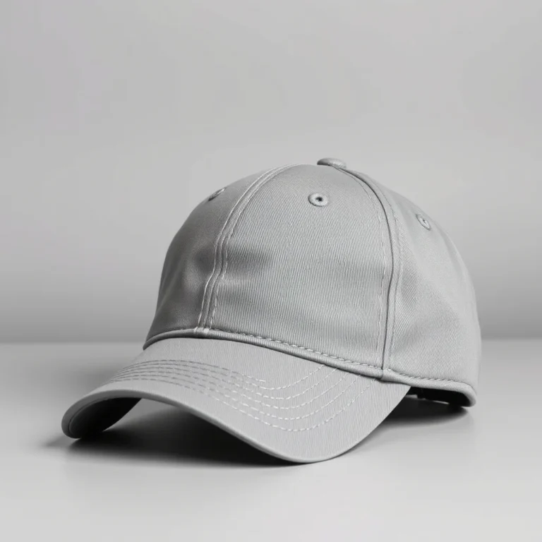 {color} premium fabric six panel cap made by Benjima
