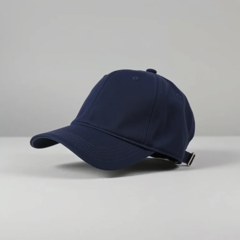 {color} premium fabric six panel cap made by Benjima