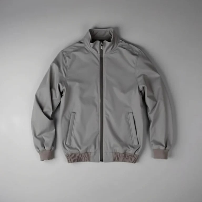 {color} premium fabric zip front jacket made by Benjima