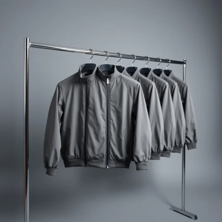 {color} premium fabric zip front jacket made by Benjima
