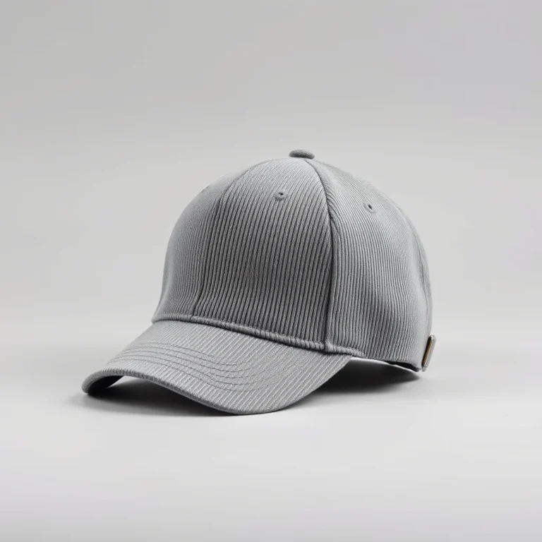 {color} rib knit six panel cap made by Benjima