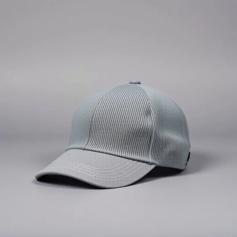 {color} rib knit six panel cap made by Benjima