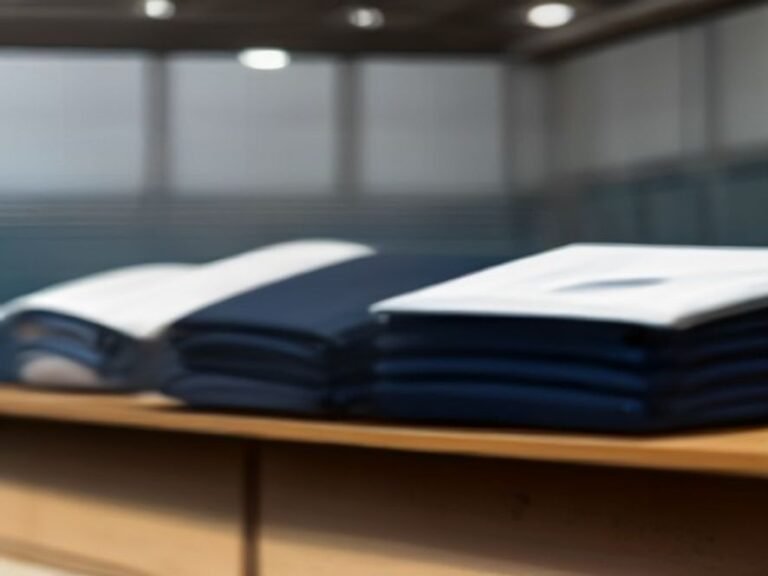 Team training gear on a bench