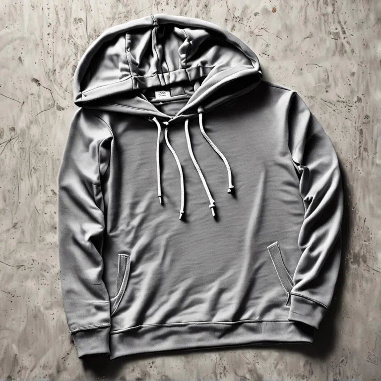 {color} french terry pullover hoodie made by Benjima